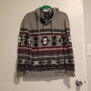 American Eagle Aztec Print Hoodie Sweatshirt
